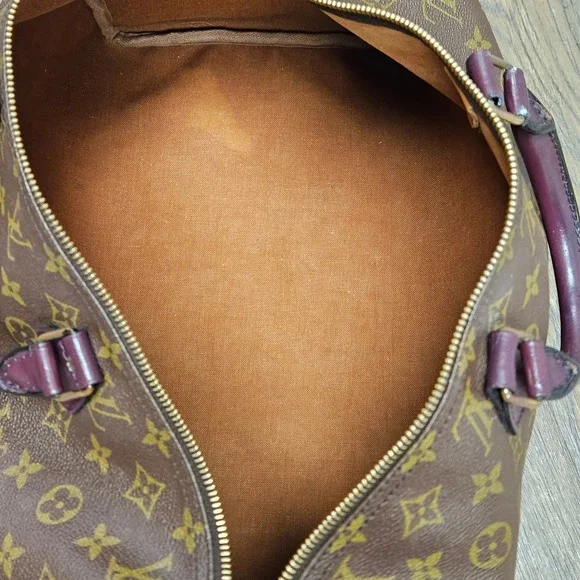 Authentic Rare 80s Louis Vuitton Speedy 40 Monogram With Lock & Key | Customized - Picture 7 of 14